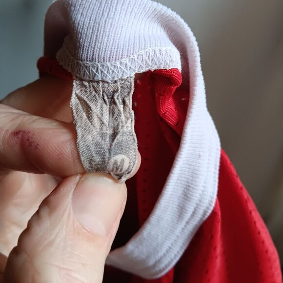 Men's Small Vintage T-shirt Single Stitch Mesh Ringer "8" 1980's Nylon USA Indy - Picture 7 of 7